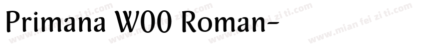 Primana W00 Roman字体转换